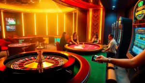 Exciting gameplay at RR88 with players engaged in live casino action and vibrant atmosphere.