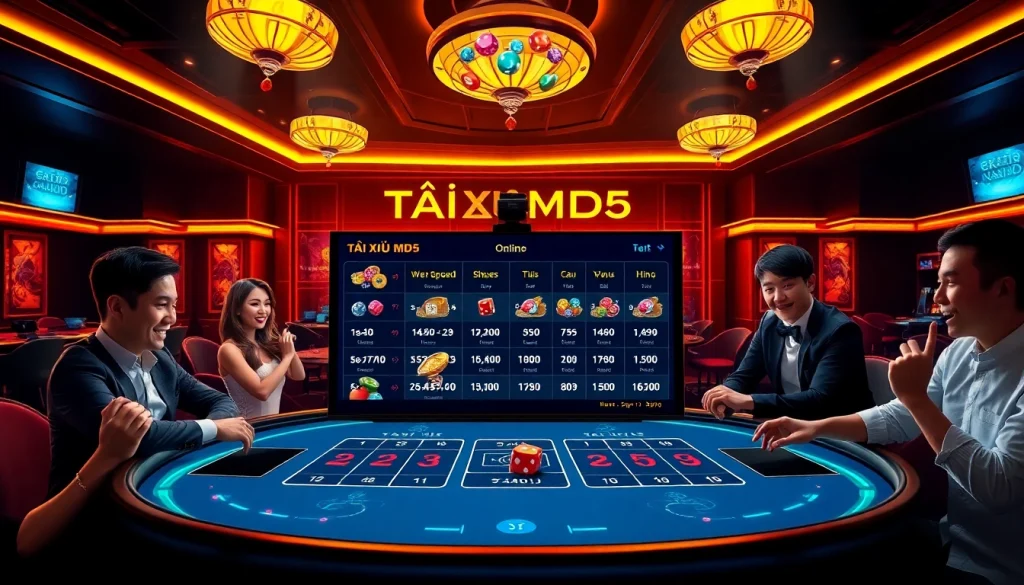 Experience fast-paced gambling at https://taixiumd5.world with vibrant Tài Xỉu MD5 interface and players enjoying the thrill.