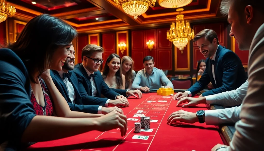 에볼루션 바카라가 진행되는 고급스러운 카지노 테이블의 장면을 강조하기 위한 이미지