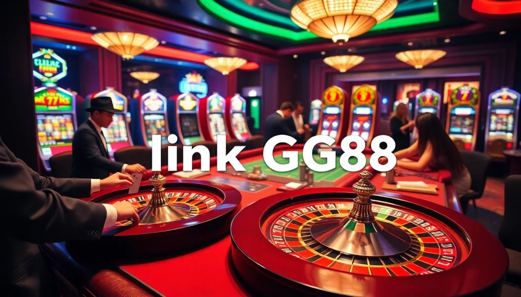 Explore the exciting world of gambling at GG88 with vibrant casino tables and thrilling gameplay.