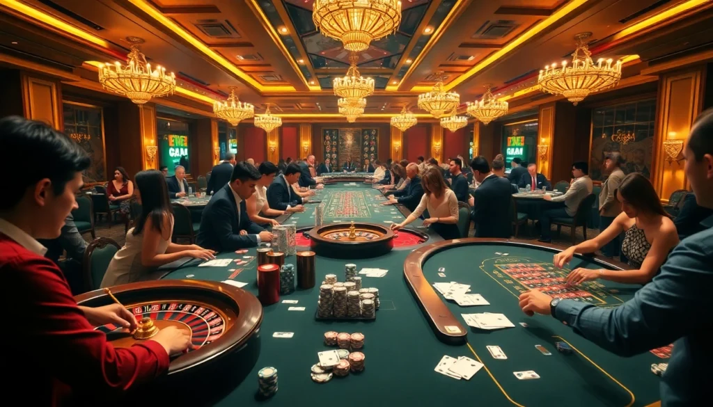 Experience the excitement of F8bet online gambling with dynamic casino visuals.