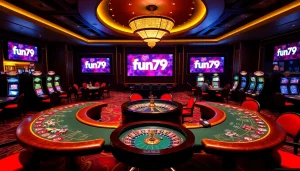 Experience thrilling games at fun79's luxurious casino atmosphere.