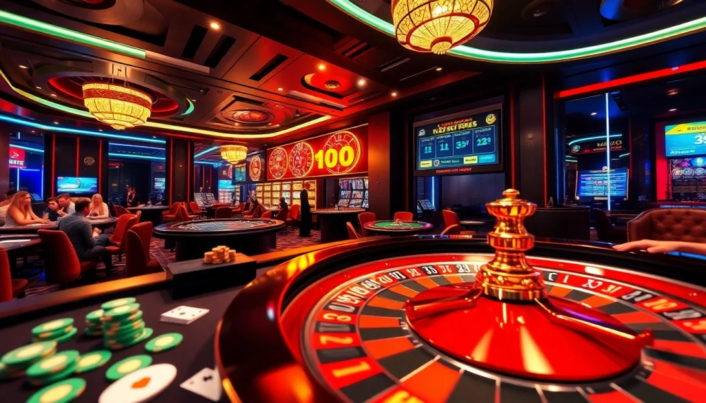 Play at https://luckywin.name as players enjoy an exciting game at a luxurious casino table.