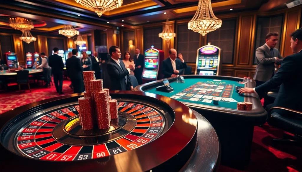 Experience the thrill of gambling at 88i with vibrant casino tables and high-stakes action.