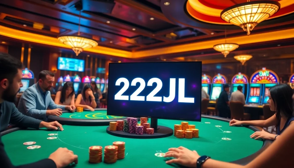 Join the excitement at 22JL Casino with vibrant poker tables and thrilling gameplay.