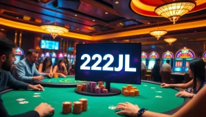 Join the excitement at 22JL Casino with vibrant poker tables and thrilling gameplay.