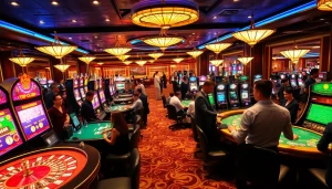 Experience the thrill at TOP CLUB with vibrant casino games and engaging players.