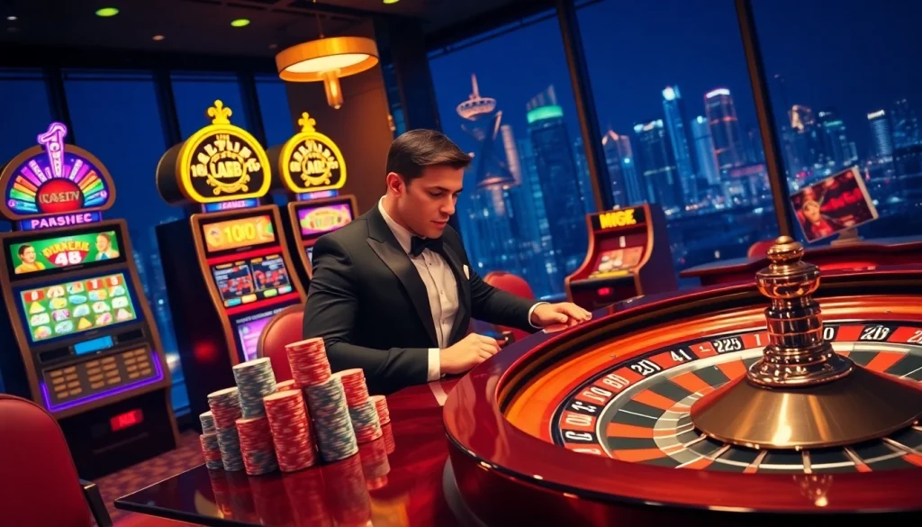 Experience winning moments at MK8 with lively casino tables and vibrant slot machines.