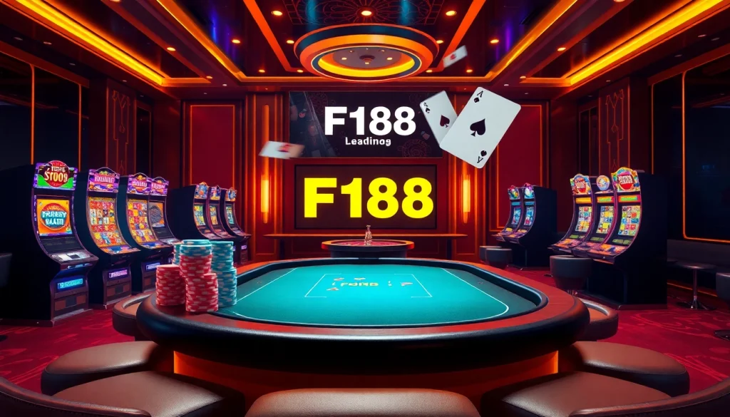 Experience thrilling gameplay with F168’s vibrant casino tables and dazzling slot machines.