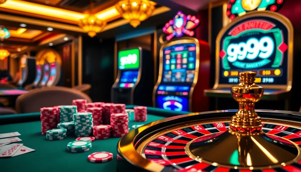 Experience excitement and win with the go99 game at a luxury casino table.