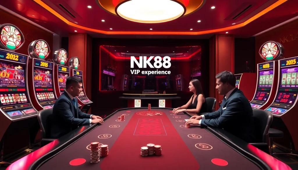 Experience the excitement of the NK88 VIP Casino with elegant tables and thrilling gameplay.