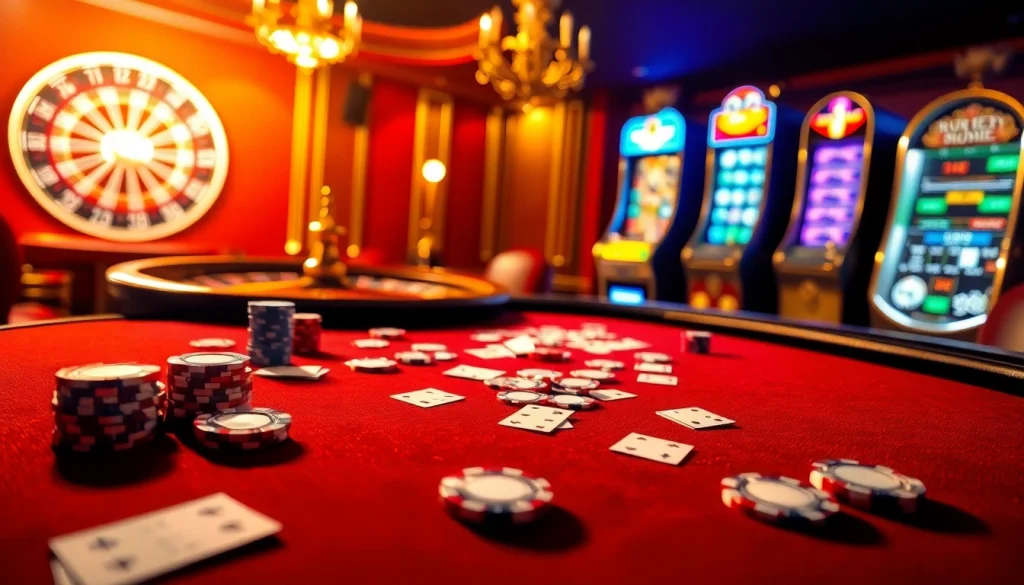 Experience exciting gameplay with link alternatif sbobet at a vibrant casino poker table.