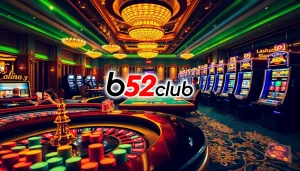 B52club offers thrilling gaming experiences with roulette, poker, and slot machines in a luxury casino environment.